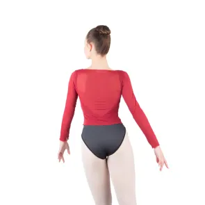 Ballet Rosa Dans Top Natasha rood dansshirt tot taille