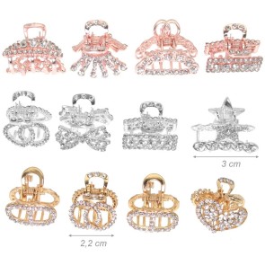 Alista Dancer Basics  Alista Rhinestone Mini Metal Hair Claw