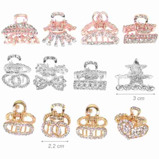 Alista Dancer Basics  Alista Rhinestone Mini Metal Hair Claw