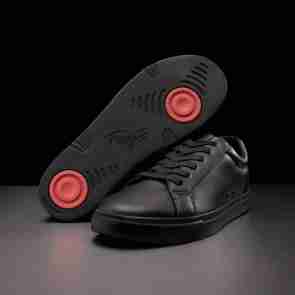 Fuego Danssneakers Fuego Lage Zwarte Danssneakers met Spinpoint en Zwarte Zool