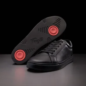 Fuego Danssneakers Fuego Lage Zwarte Danssneakers met Spinpoint en Zwarte Zool