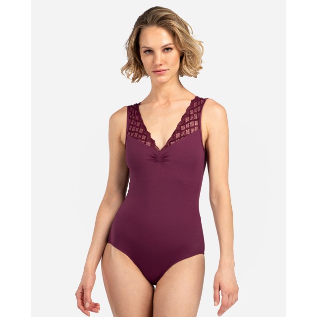 Lulli Dames Balletpakje V-hals van Kant Cantarella