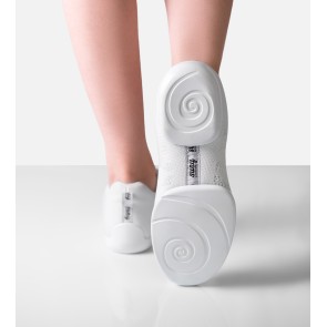 Suny 160 Witte Dames Danssneakers met Splitzool met een gescheiden zool en 2 draaipunten