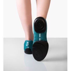 Suny 175 Petrol Dames Danssneakers met Splitzool en draaipunten voor een perfecte draai