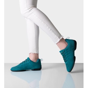 Suny Anna Kern 175 Petrol Dames Danssneakers met Splitzool met een perfecte pasvorm