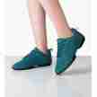 Suny Anna Kern 175 Petrol comfortabele Dames Danssneakers met Splitzool
