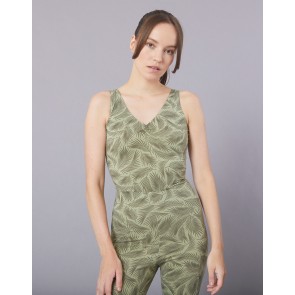 Temps Danse Adda Print dames Yoga Unitard Mouwloos