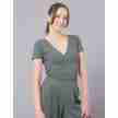 Temps Danse Robyn dames Ribbed Wrap Top