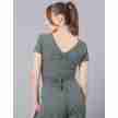 Temps Danse Robyn dames Ribbed Wrap Top