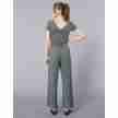 Temps Danse Robyn dames Ribbed Wrap Top