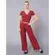 Temps Danse Robyn dames Ribbed Wrap Top