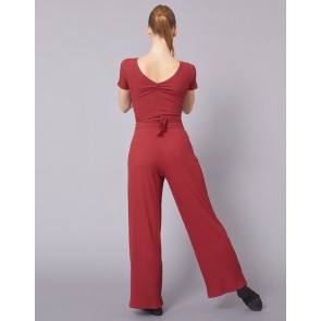 Temps Danse Robyn dames Ribbed Wrap Top
