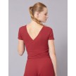 Temps Danse Robyn dames Ribbed Wrap Top