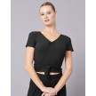 Temps Danse Robyn dames Ribbed Wrap Top