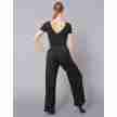 Temps Danse Robyn dames Ribbed Wrap Top