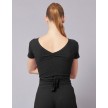 Temps Danse Robyn dames Ribbed Wrap Top