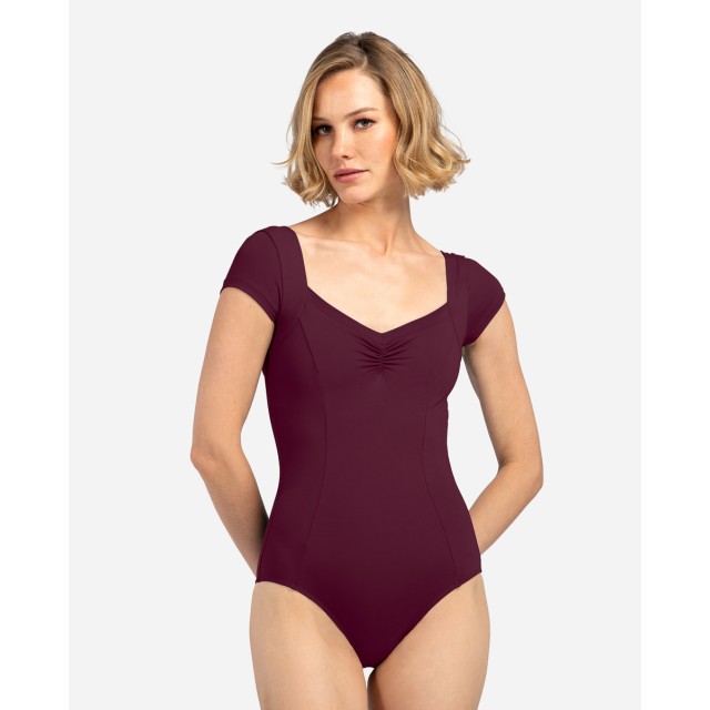 Lulli Dames Balletpakje Driekwart Mouw Aya LUB887 Wine