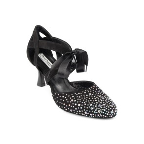Portdance PD ALICE 008 zwarte nubuck dansschoenen