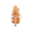 Portdance PD LEONOR Bronze Satin & Crystals Social Dansschoenen