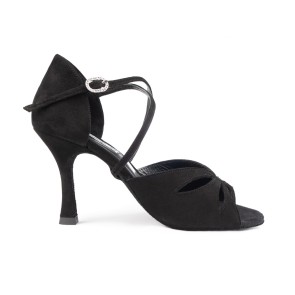 Portdance PD817 Zwart Nubuck dames Dansshoenen