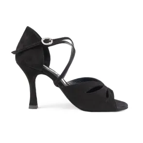 Portdance PD817 Zwart Nubuck dames Dansshoenen