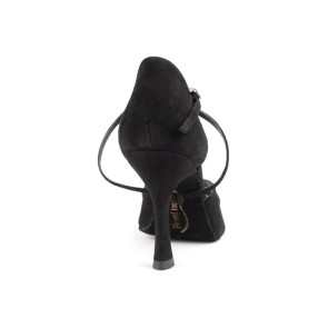 Portdance PD817 Zwart Nubuck dames Dansshoenen
