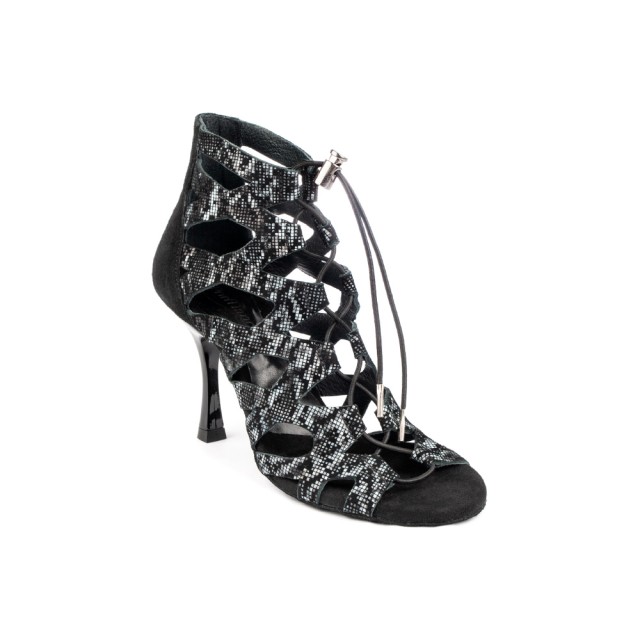 Portdance PD804 Pro Premium latin dansschoenen met panther print