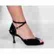 Portdance PD500 PREMIUM Dames Dansschoenen Zwart Nubuck Lakleer