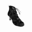 Portdance PD819 Black Nubuck dames dansschoenen