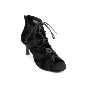 Portdance PD819 Black Nubuck dames dansschoenen