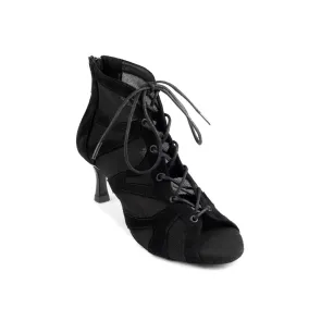 Portdance PD819 Black Nubuck dames dansschoenen