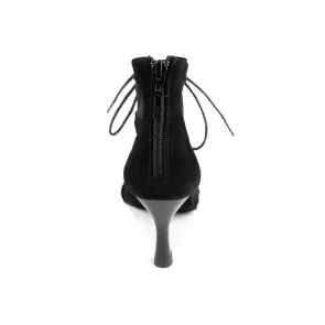 Portdance PD819 Black Nubuck dames dansschoenen
