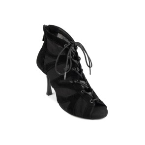 Portdance PD819 Black Nubuck dames dansschoenen