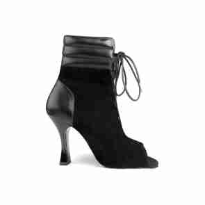 Portdance PD TATIANA Black Nubuck Leather dames Danslarzen