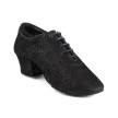 Portdance PD008 Zwart Nubuck Glam Latin Dansschoenen voor Heren