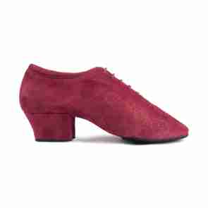 Portdance PD008 Bordeaux Nubuck Glam Latin Dansschoenen