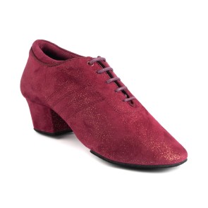 Portdance PD008 Bordeaux Nubuck Glam Latin Dansschoenen