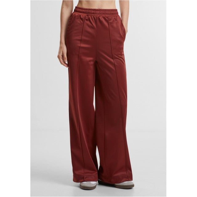 Urban Classics dames trainingsbroek met pin-tuck TB6219 bordeaux
