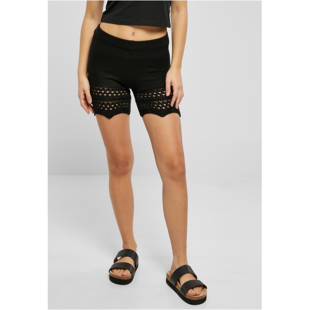 Urban Classics Ladies Crochet Knit Shorts
