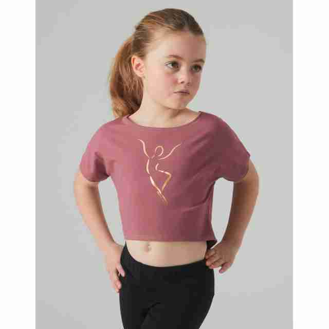 Temps Danse Agile Jr. Silhouette meisjes Crop T-shirt