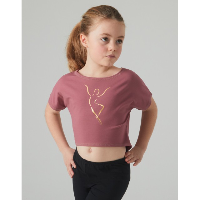 Temps Danse Agile Jr. Silhouette meisjes Crop T-shirt