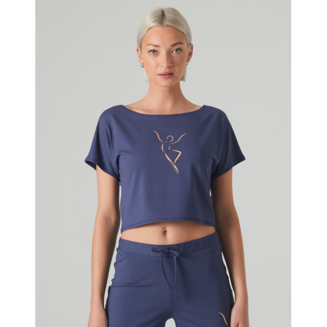 Temps Danse Agile  Silhouette dames Crop T-shirt