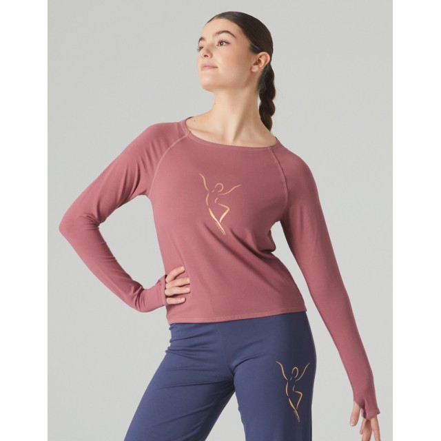 Temps Danse Dans T-shirt met Lange Mouwen Axelle Silhouette