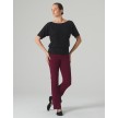 temps danse genesis zwart dansshirt dames los model voor modern yoga pilates