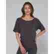 temps danse genesis dansshirt donkergrijs korte losse mouwen pilates yoga