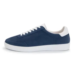 Suny Anna Kern 7005 Geitensuede Blauw Danssneaker met Doorlopende Zool