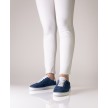 blauwe salsa danssneakers voor latin dansstijlen met twee draaipunten suny 7005
