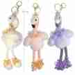 Alista Dancer Basics Sleutelhanger met dansende Flamingo en Strass-Diadeem 24cm