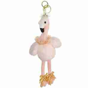 Alista Dancer Basics  Sleutelhanger met dansende Flamingo en Strass-Diadeem