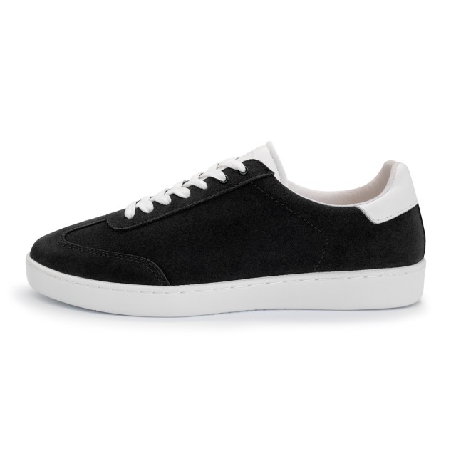 Suny Anna Kern 7015 Suede Zwarte Danssneakers met Volledig Zool